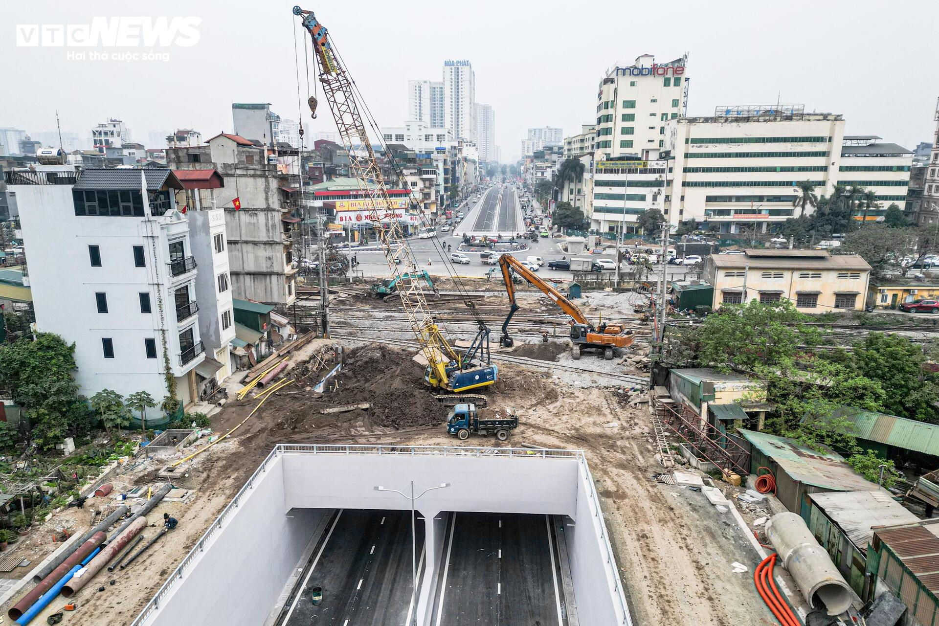 Diện mạo hầm chui gần 800 tỷ đồng ở Hà Nội trước ngày thông xe - Ảnh 3