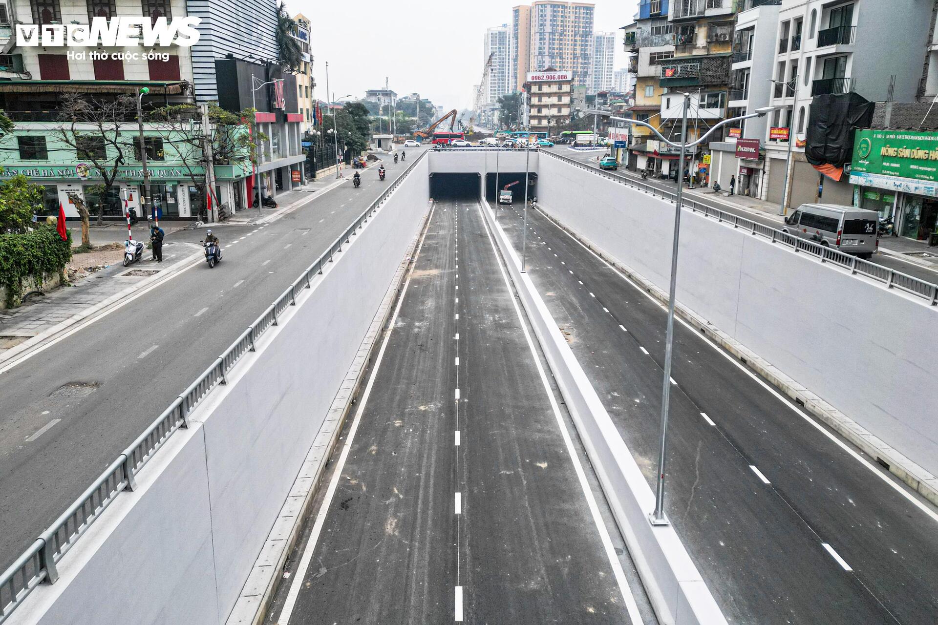 Diện mạo hầm chui gần 800 tỷ đồng ở Hà Nội trước ngày thông xe - Ảnh 12