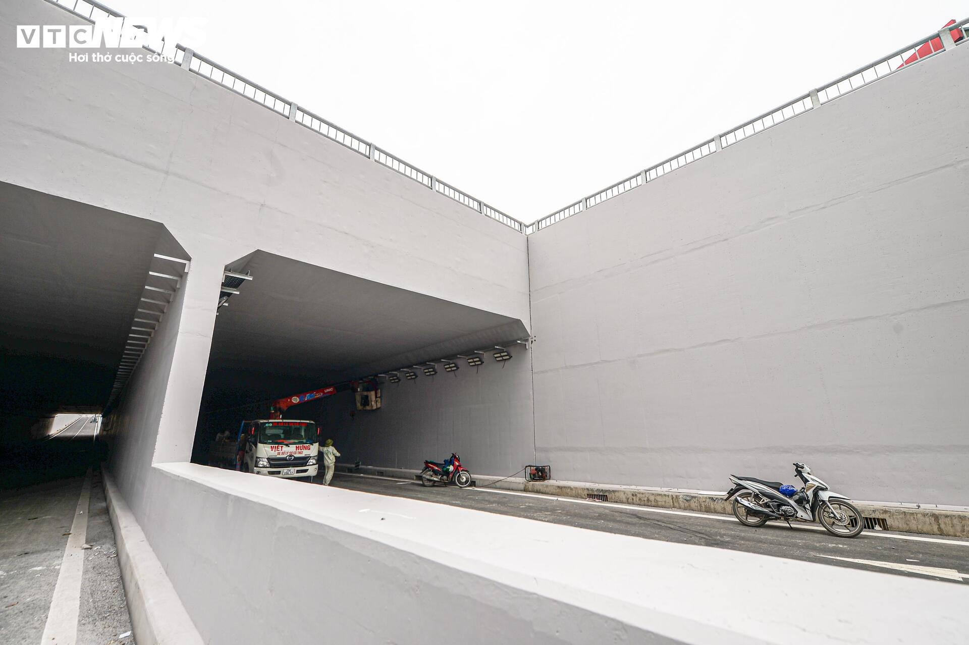 Diện mạo hầm chui gần 800 tỷ đồng ở Hà Nội trước ngày thông xe - Ảnh 14