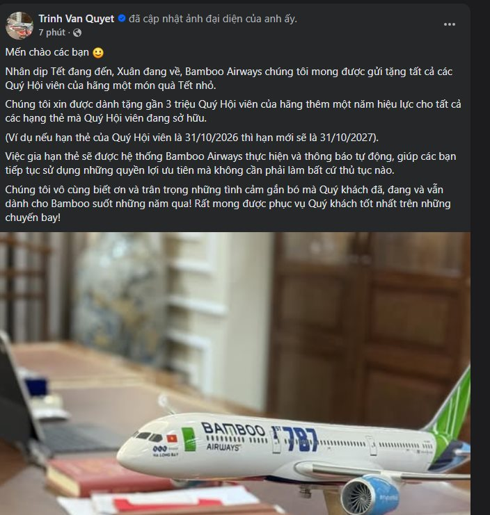 Chính thức lên tiếng sau 4 năm, Cựu Chủ tịch FLC Trịnh Văn Quyết bất ngờ tặng quà Tết cho 3 triệu người - Ảnh 1