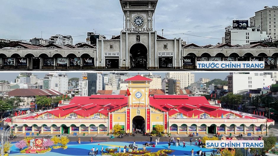 Sau đường Lê Lợi, Khang Điền tiếp tục tài trợ chỉnh trang Chợ Bến Thành, Hồ Con Rùa: Tp.HCM ‘khoác áo’ mới - Ảnh 3