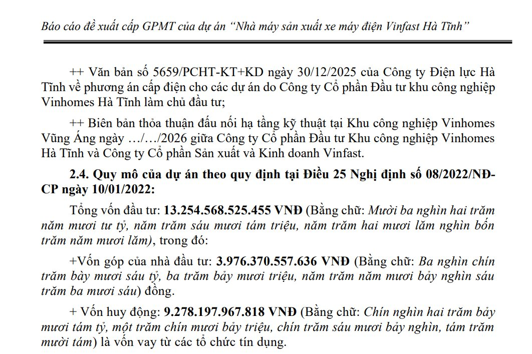 Sau ô tô, VinFast rót 13.000 tỷ xây nhà máy 1 triệu xe máy điện, xe cho người khuyết tật... tại Hà Tĩnh, chạy ngay quý sau - Ảnh 1