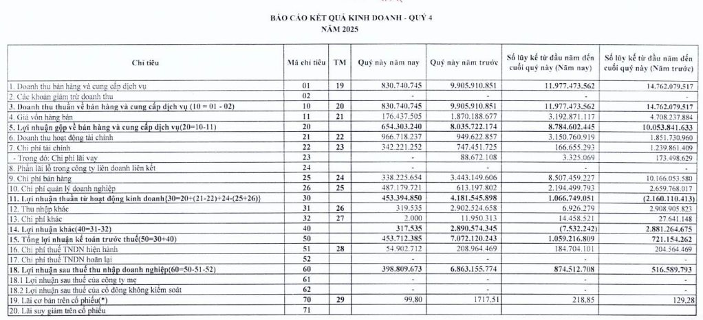 Doanh nghiệp bán khoá học làm giàu báo lãi quý 4 "bốc hơi" hơn 90%, đầu tư chứng khoán tạm lỗ - Ảnh 1