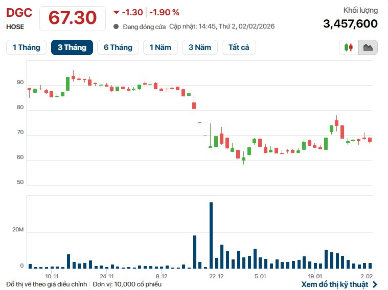 Lợi nhuận của Hóa chất Đức Giang 'bốc hơi' 17% trong quý 4/2025, thấp nhất trong 17 quý - Ảnh 2