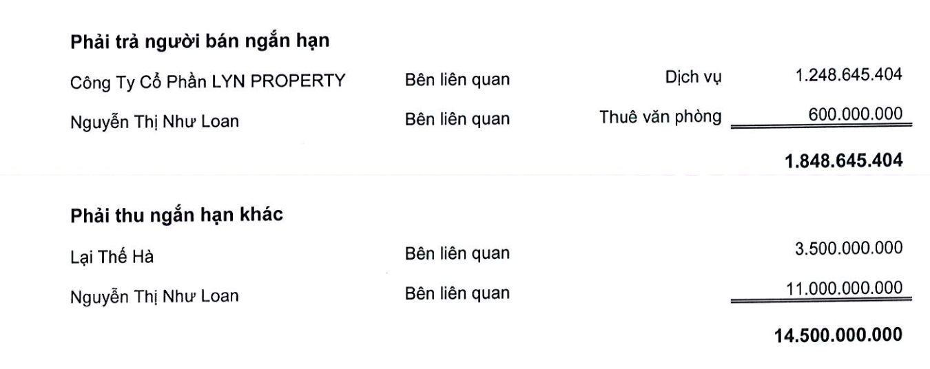 Quốc Cường Gia Lai báo lãi đột biến gấp đôi dù doanh thu giảm 76%, bà Nguyễn Thị Như Loan vẫn nợ 11 tỷ đồng - Ảnh 1
