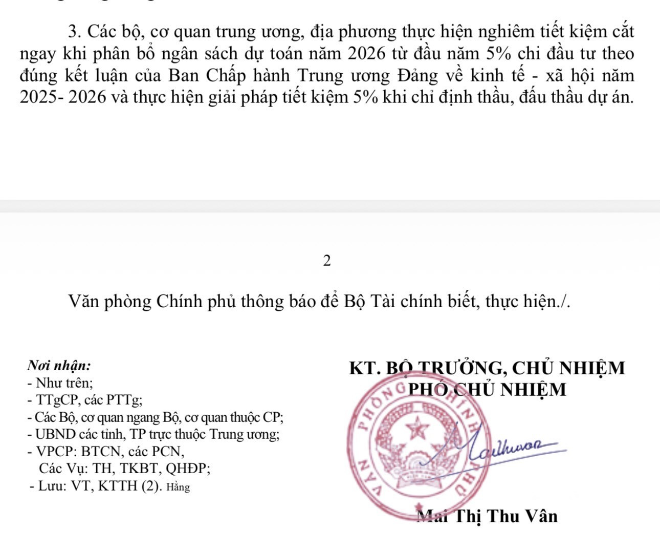 Địa phương lúng túng trước thông báo tiết kiệm 5% trong đấu thầu của Văn phòng Chính phủ - Ảnh 1