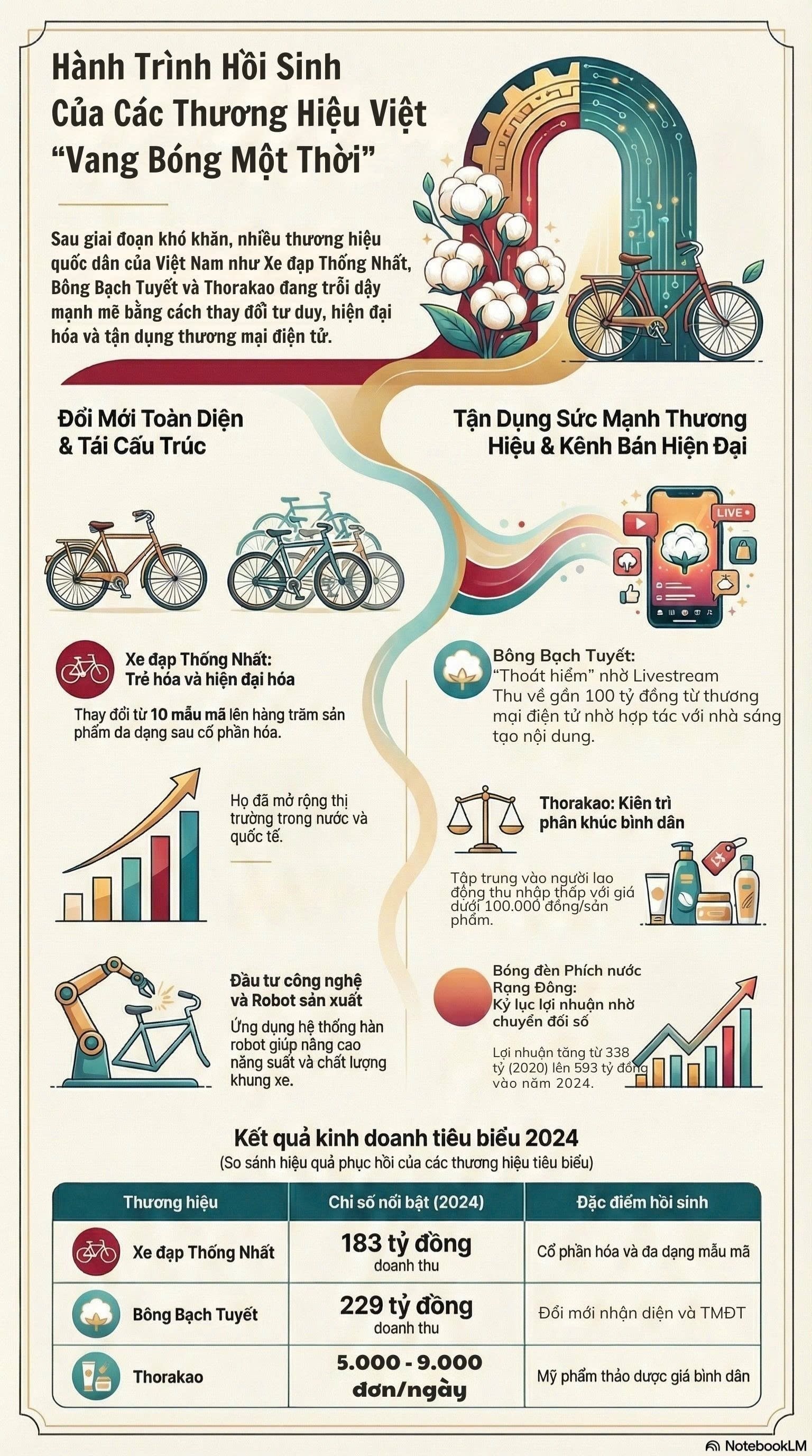 Từng bên bờ vực thẳm, loạt ‘huyền thoại’ hàng Việt xe đạp Thống Nhất, Bông Bạch Tuyết, Thorakao đang hồi sinh ngoạn mục ra sao? - Ảnh 1