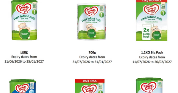 Nóng: Anh tiếp tục thu hồi thêm nhiều lô sữa bột Aptamil sau khi hàng chục trẻ bị ngộ độc