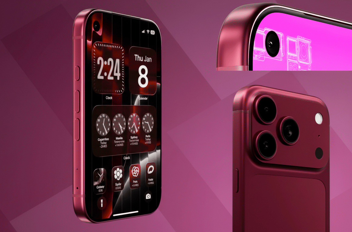 Hình ảnh hé lộ iPhone 18 Pro Max màu đỏ rượu vang - Ảnh 5