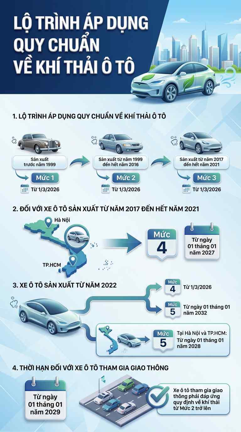 Quy định liên quan hàng triệu ô tô: Dấu mốc đặc biệt ngay từ 1/3/2026, các tài xế chú ý - Ảnh 2
