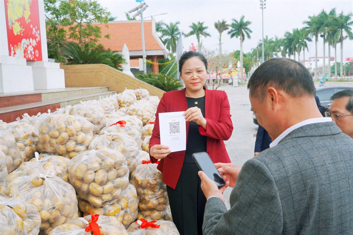 Lãnh đạo xã ở Hưng Yên livestream bán 4,5 tấn khoai tây giúp dân - Ảnh 1