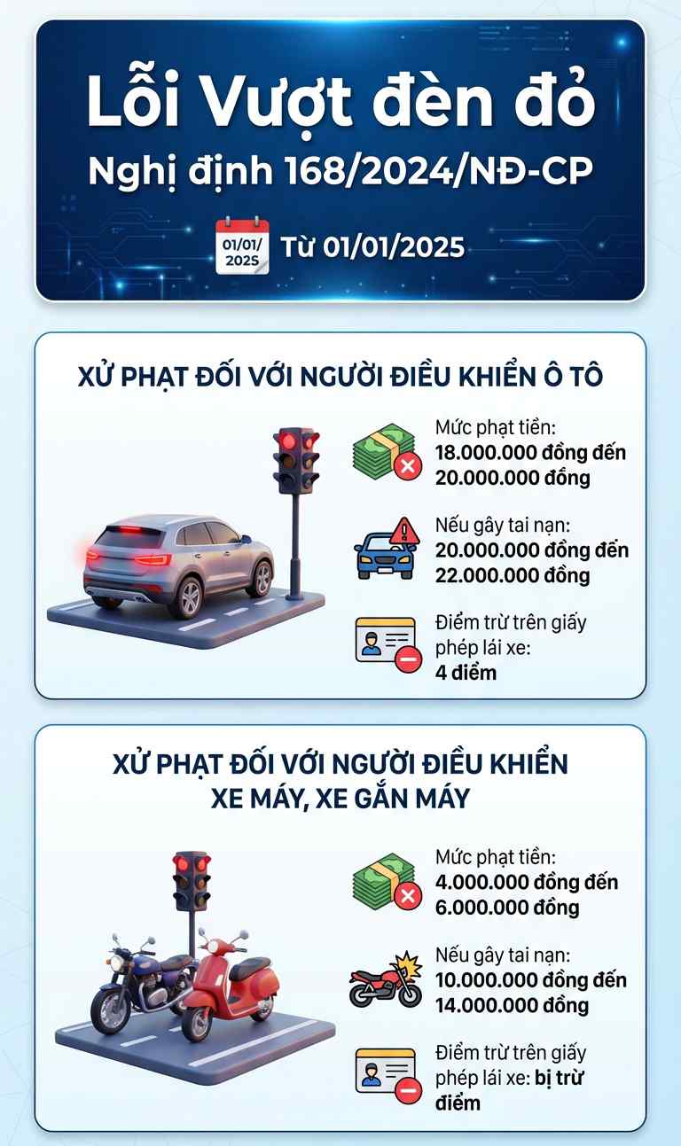 Danh sách phạt nguội trong 24 giờ qua, các chủ ô tô, xe máy nộp phạt theo Nghị định 168 - Ảnh 1