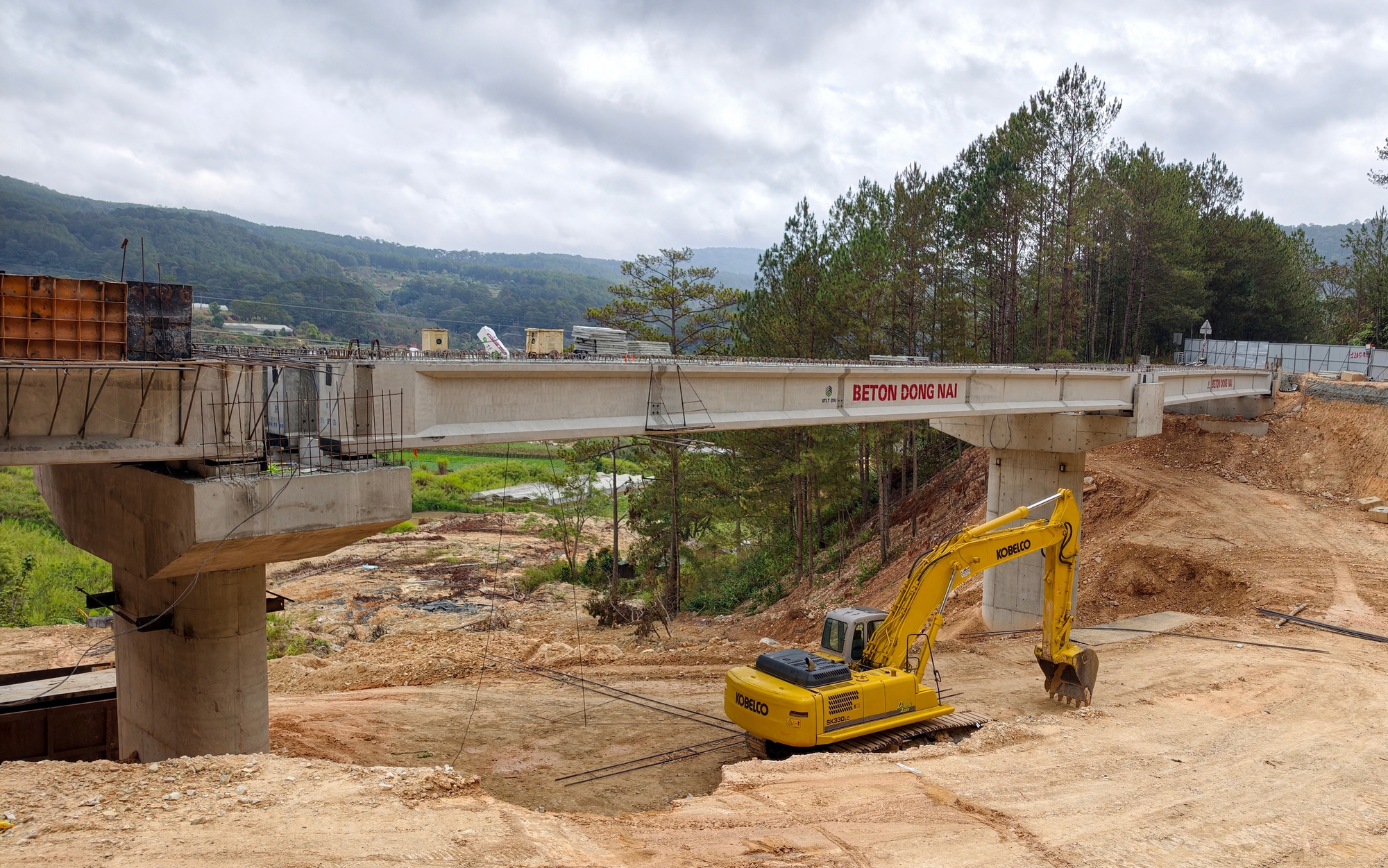 Hình hài cây cầu trên đèo Mimosa thay thế đoạn đường bị sạt lở cuối năm 2025 - Ảnh 4