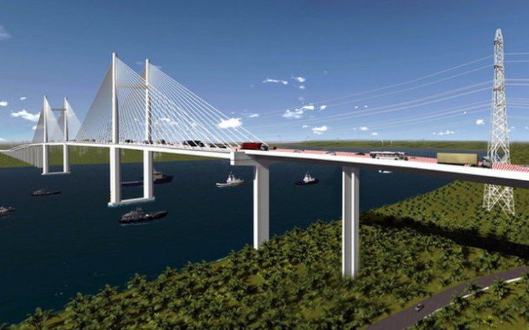 Lộ diện thời điểm cầu dây văng có tĩnh không cao nhất Việt Nam "về đích" - Ảnh 1