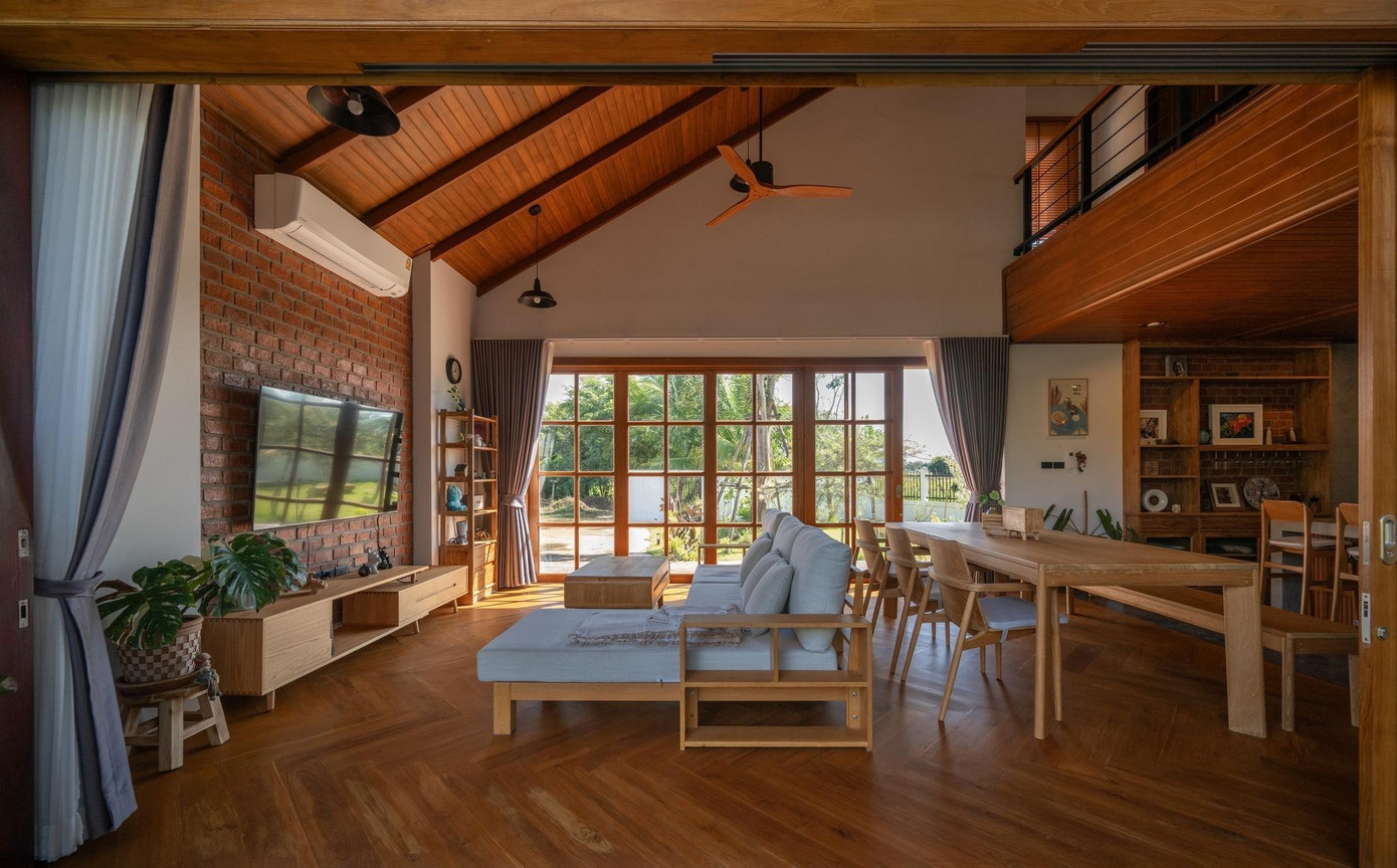 Nhà mái dốc với thiết kế bán mở - Ảnh 12