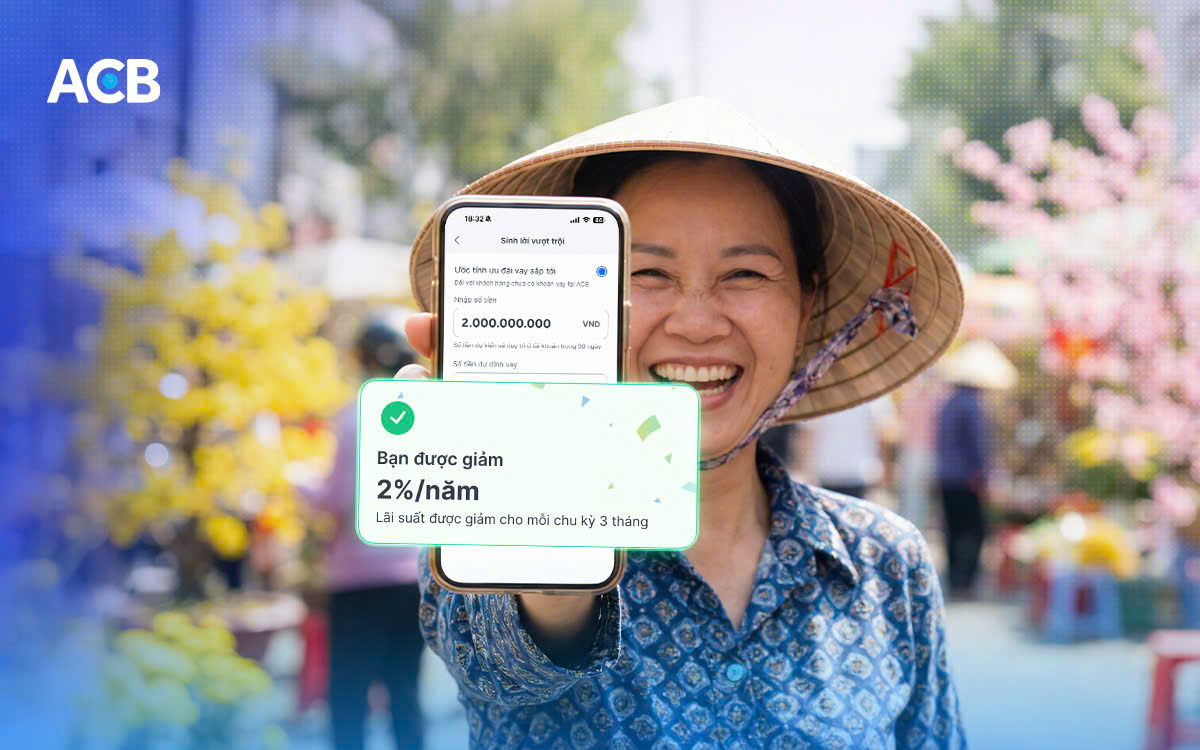 Chỉ 10 ngày nghỉ Tết – tiền vẫn sinh lời cao, lãi vay vẫn giảm: Hộ kinh doanh lời kép với ACB - Ảnh 2