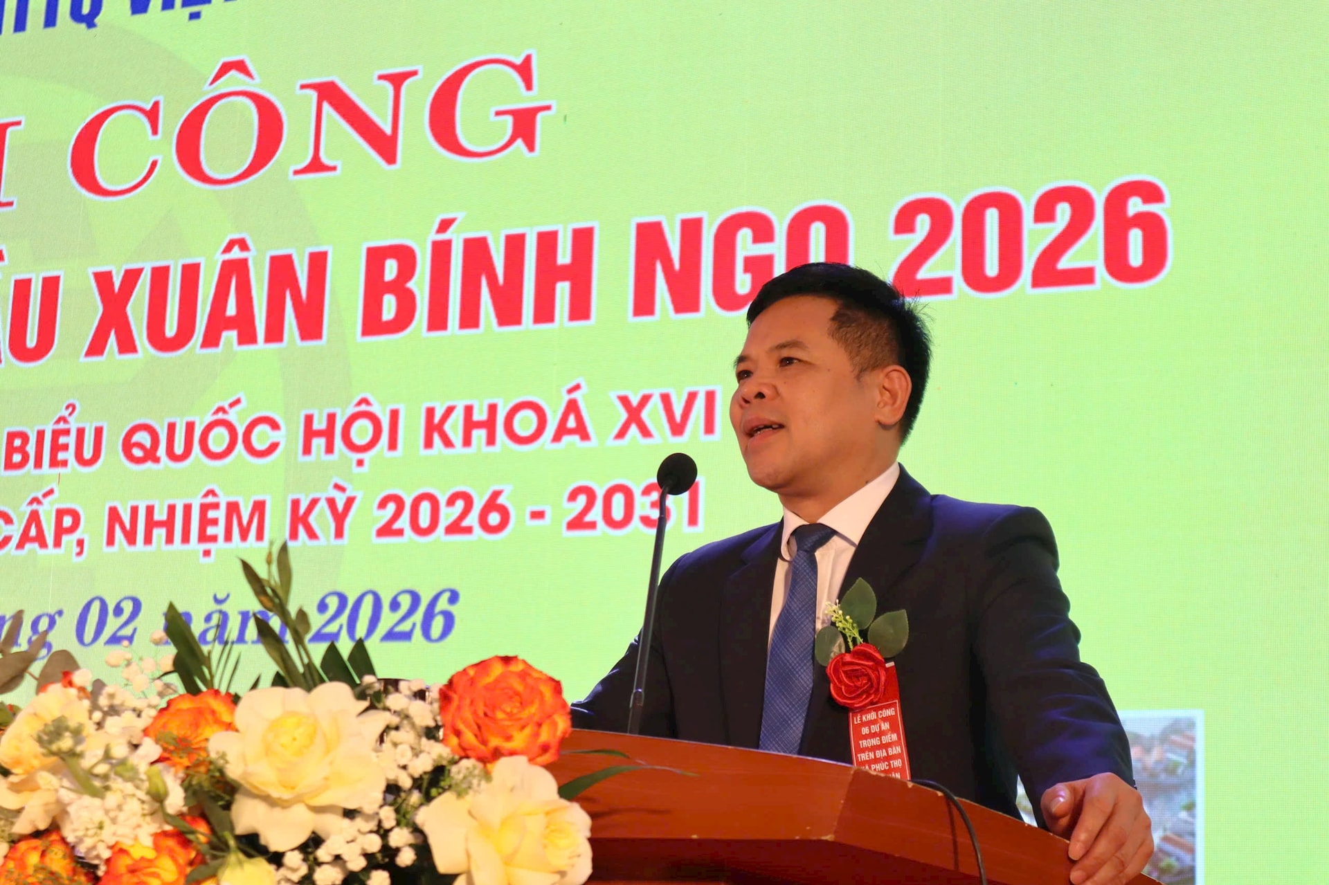 Phúc Thọ khởi công 6 dự án trọng điểm với tổng vốn hơn 1.100 tỷ đồng - Ảnh 3