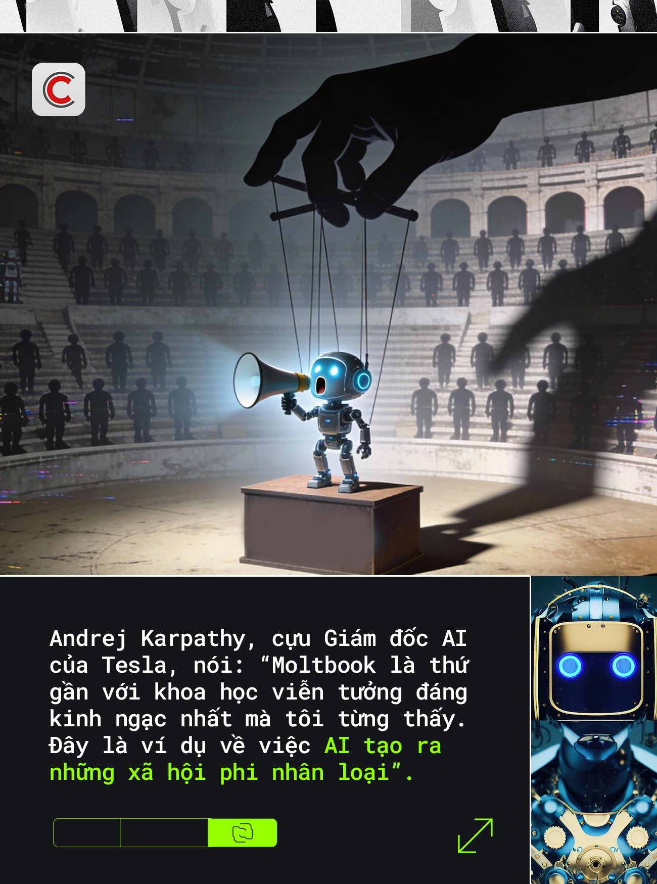 Mạng xã hội AI khiến Elon Musk ra cảnh báo nóng, là ‘điểm kỳ dị’ khiến thế giới run sợ: Tự viết status, chiếm quyền truy cập máy chủ, con người không được phép đăng bài - Ảnh 3