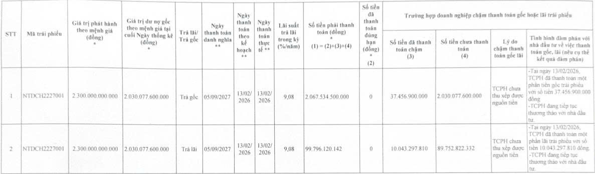 Công ty con của Novaland chậm thanh toán hơn 2.100 tỷ đồng gốc, lãi trái phiếu - Ảnh 1