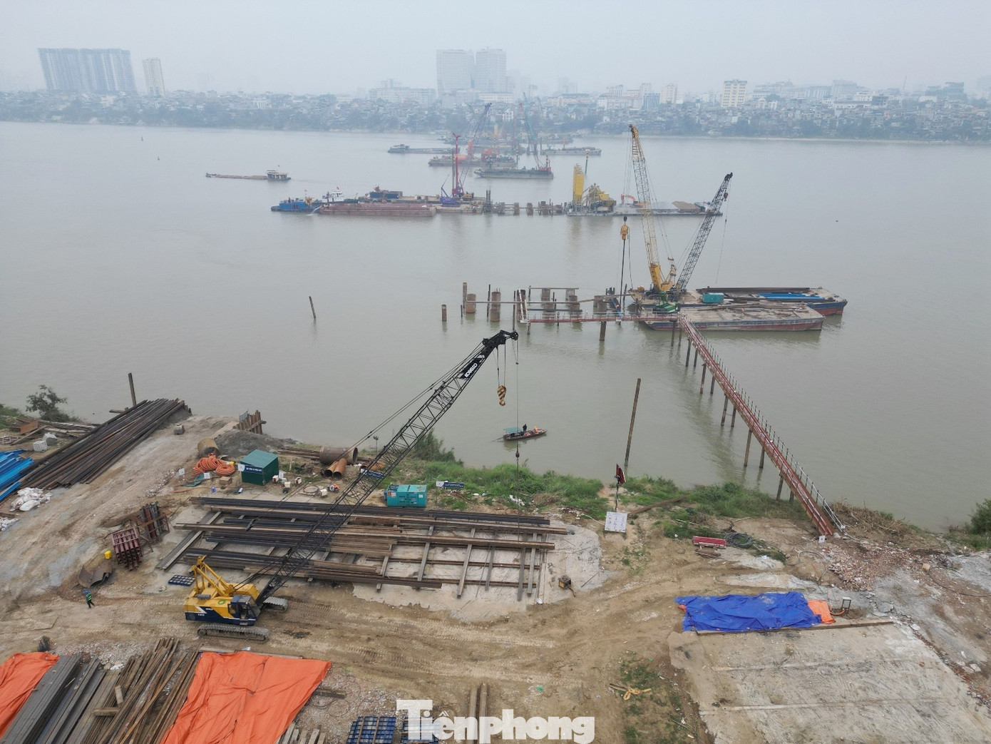 Nguyên nhân trụ vượt sông phía nội thành của dự án cầu Trần Hưng Đạo chưa thể thi công? - Ảnh 5