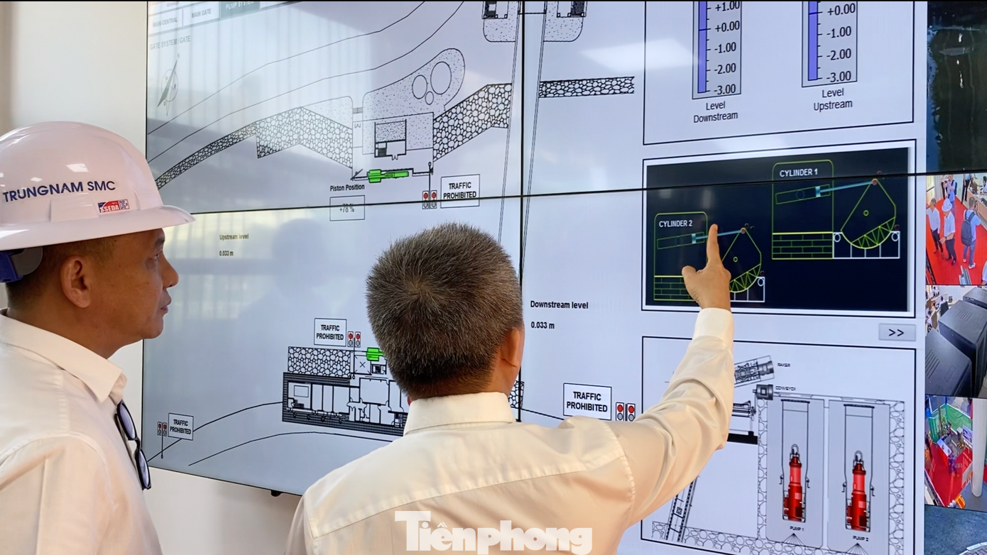 Bên trong cống ngăn triều đặc biệt của dự án chống ngập 10.000 tỷ ở TPHCM - Ảnh 9