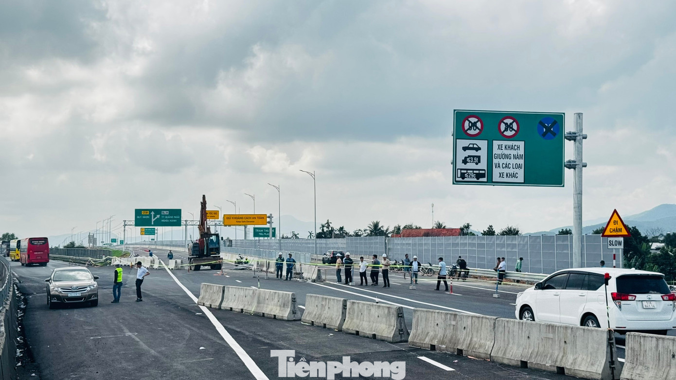 Dừng thông xe trên cao tốc Quảng Ngãi - Hoài Nhơn - Ảnh 3