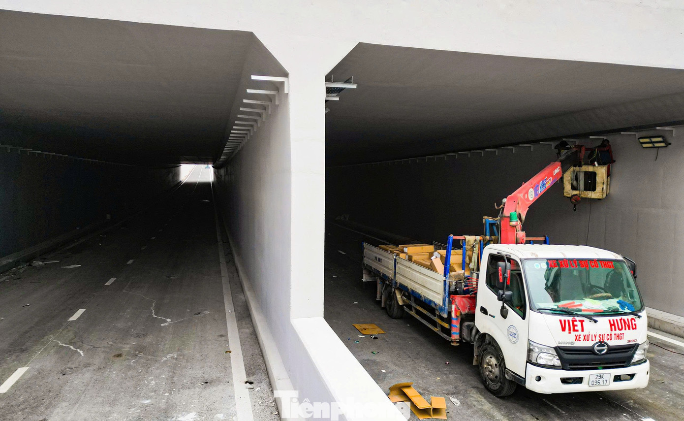 Cận cảnh hầm chui 778 tỷ 'giải cứu' điểm đen ùn tắc Giải Phóng - Ảnh 12