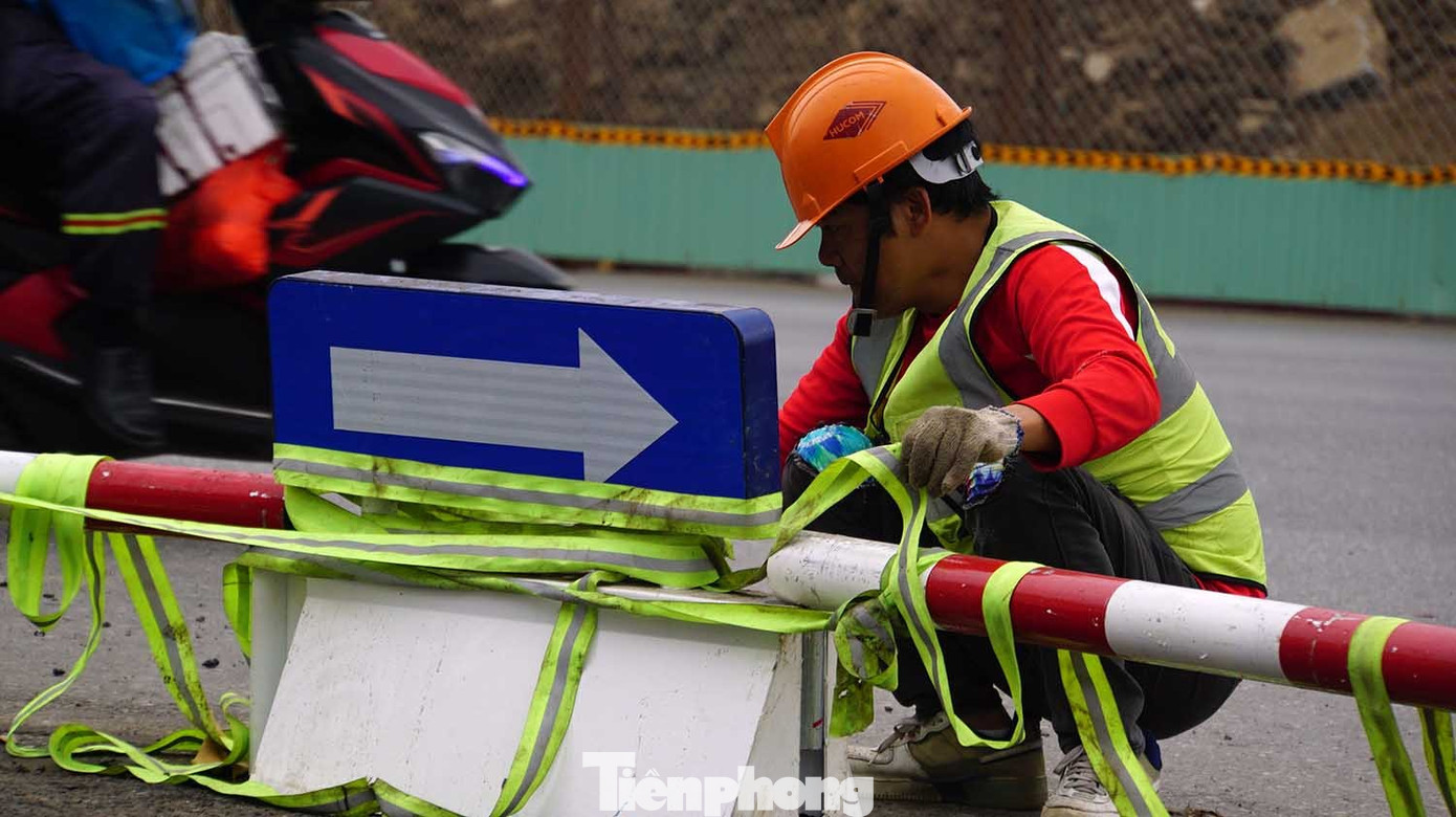 Lập rào chắn công trường hầm chui hơn 700 tỷ ở Hải Phòng ngày Tết - Ảnh 8