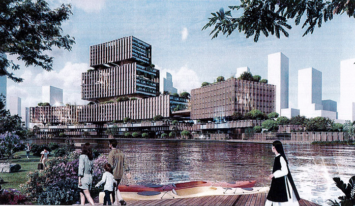 Lấy ý kiến thiết kế Trung tâm hành chính 6.000 người ở Thủ Thiêm - Ảnh 2