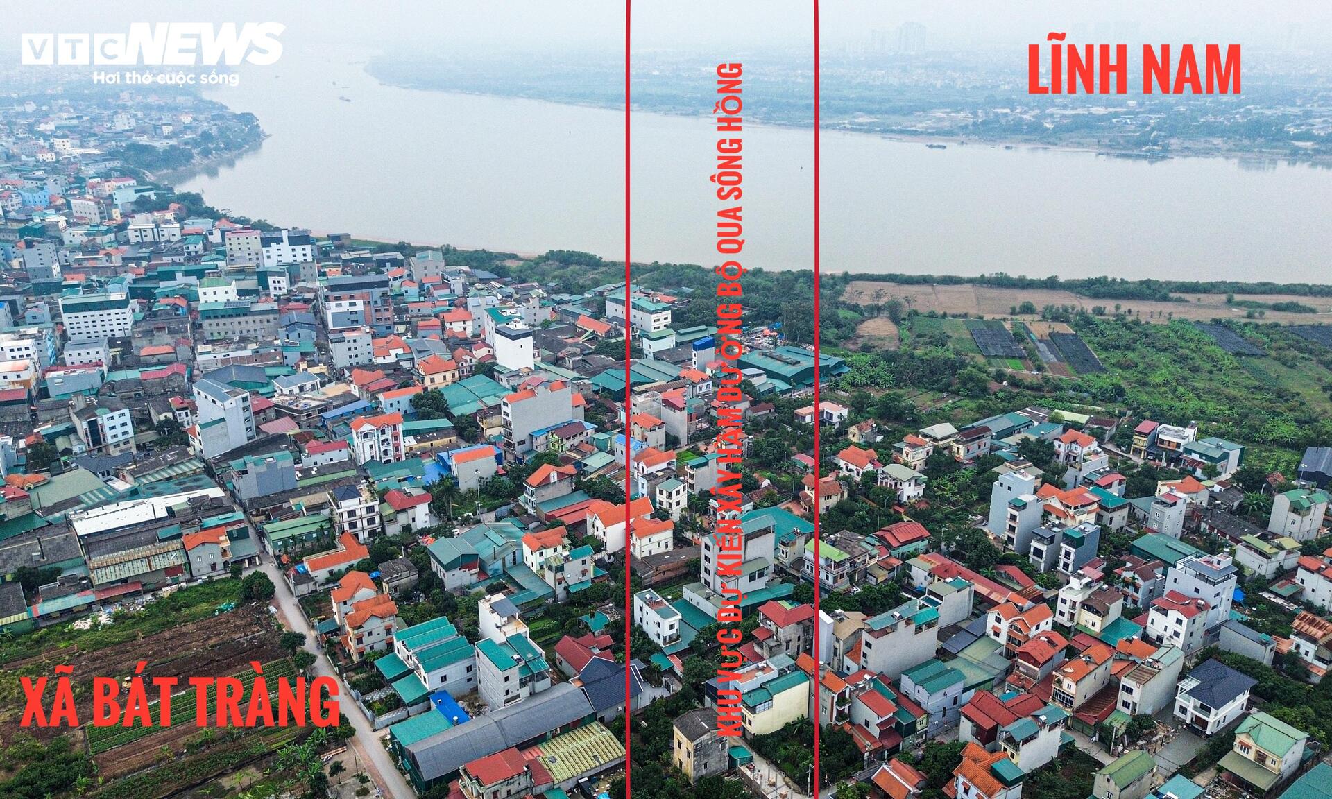 Cận cảnh 2 vị trí dự kiến xây hầm đường bộ qua sông Hồng - Ảnh 6