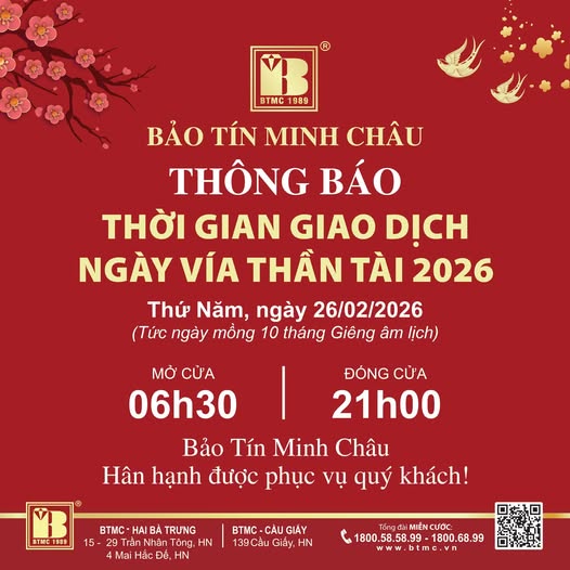 Người mua vàng bạc tại Bảo Tín Minh Châu ngày Thần tài chú ý: Thông báo mới nhất từ doanh nghiệp - Ảnh 2