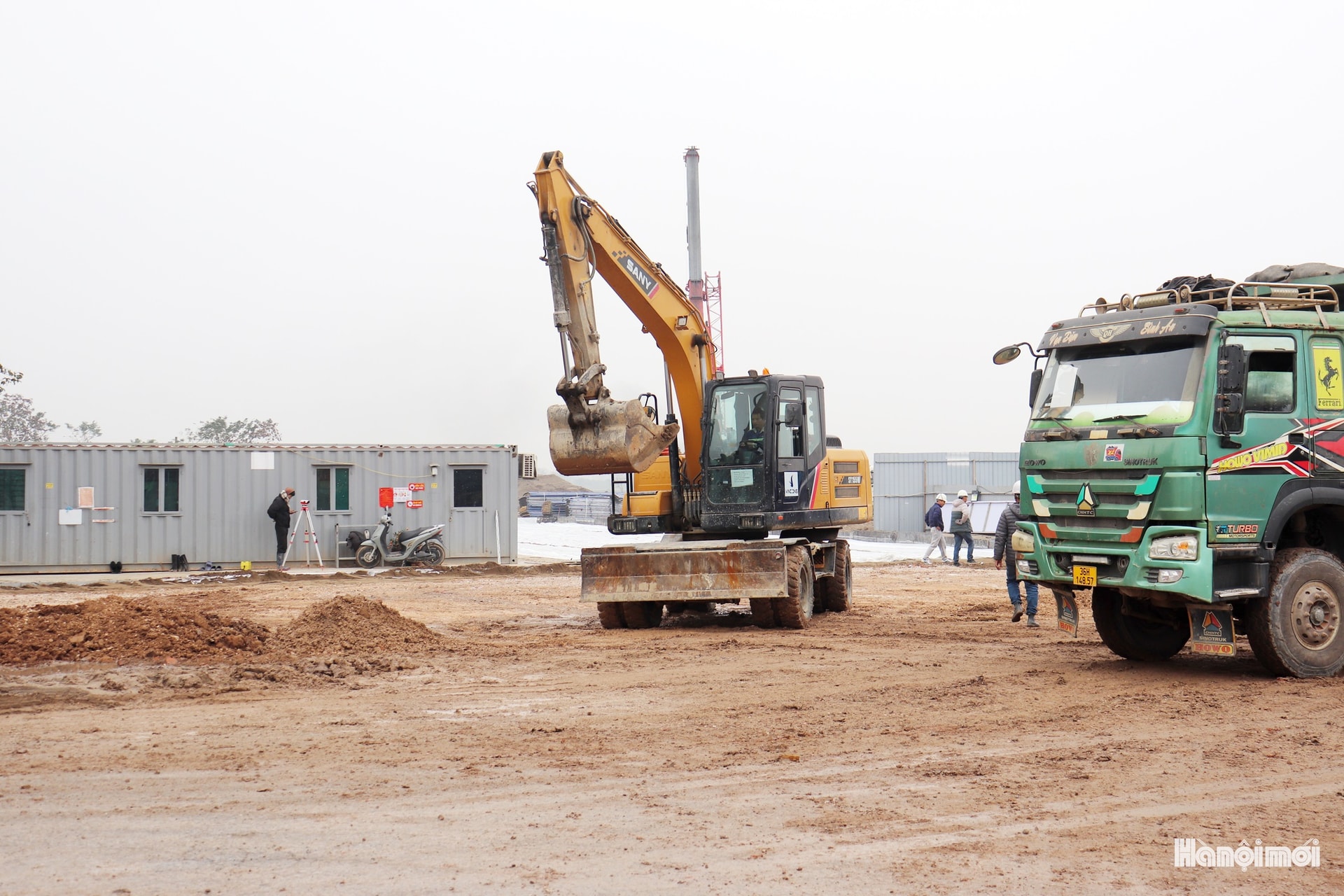 Cận cảnh công trường đại dự án Khu đô thị thể thao Olympic - Ảnh 2