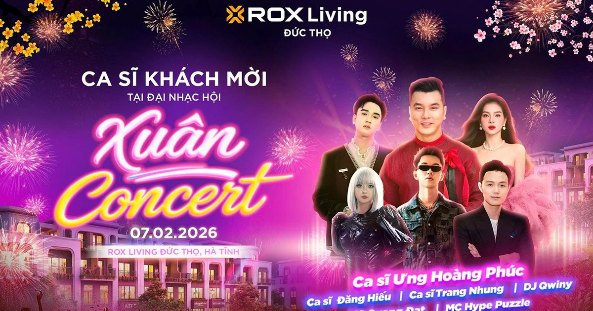 Nhạc hội Xuân Concert 2026: Dấu ấn khu đô thị cao cấp tại ROX Living Đức Thọ