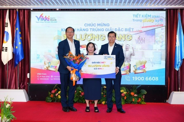 Vikki Bank trao giải 1 ký vàng và 10 giải thưởng khác trong chương trình tiết kiệm - Ảnh 1