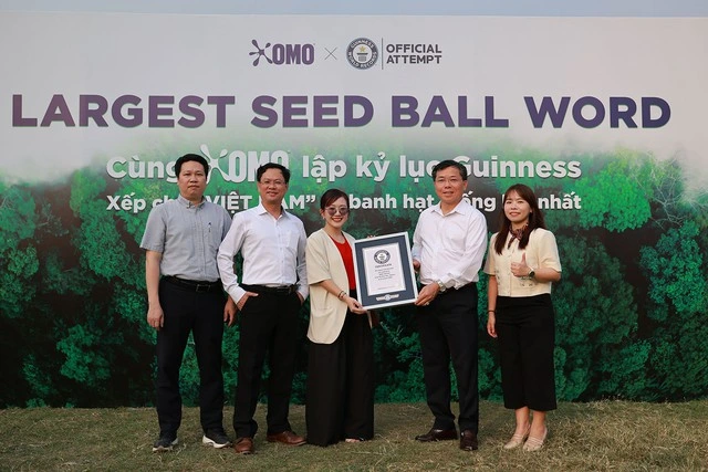 OMO lập kỷ lục Guinness thế giới, cam kết trồng 1 triệu cây trong 2026 - 2030 - Ảnh 2