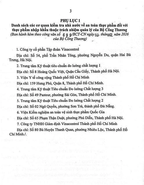 Bộ Công thương có hướng dẫn mới về kiểm tra an toàn thực phẩm nhập khẩu - Ảnh 4