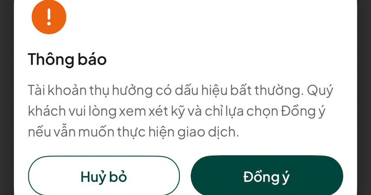 Khách hàng hủy hơn 831.000 lệnh chuyển 3.060 tỉ đồng khi ngân hàng cảnh báo lừa đảo