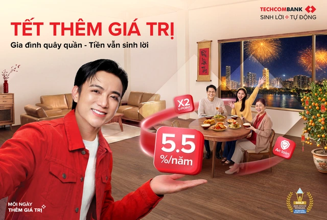 Tiền không thể ngủ yên dịp Tết - Techcombank Sinh Lời Tự Động tối ưu tới 5.5%/năm - Ảnh 1
