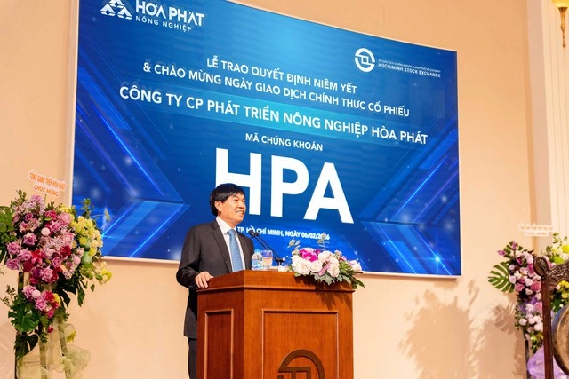 Cổ phiếu công ty nông nghiệp Hòa Phát chính thức lên sàn HOSE - Ảnh 1