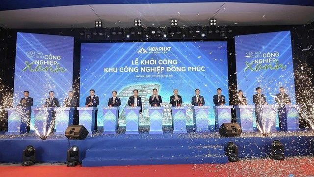 Hòa Phát khởi công khu công nghiệp hơn 3.700 tỉ đồng ngay gần sân bay Gia Bình - Ảnh 1