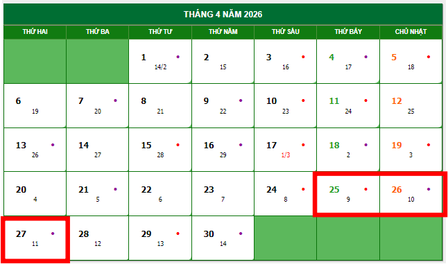 Bộ Nội vụ nói gì về thông tin nghỉ 9 ngày liên tiếp dịp Giỗ Tổ,  30-4 và 1-5? - Ảnh 1