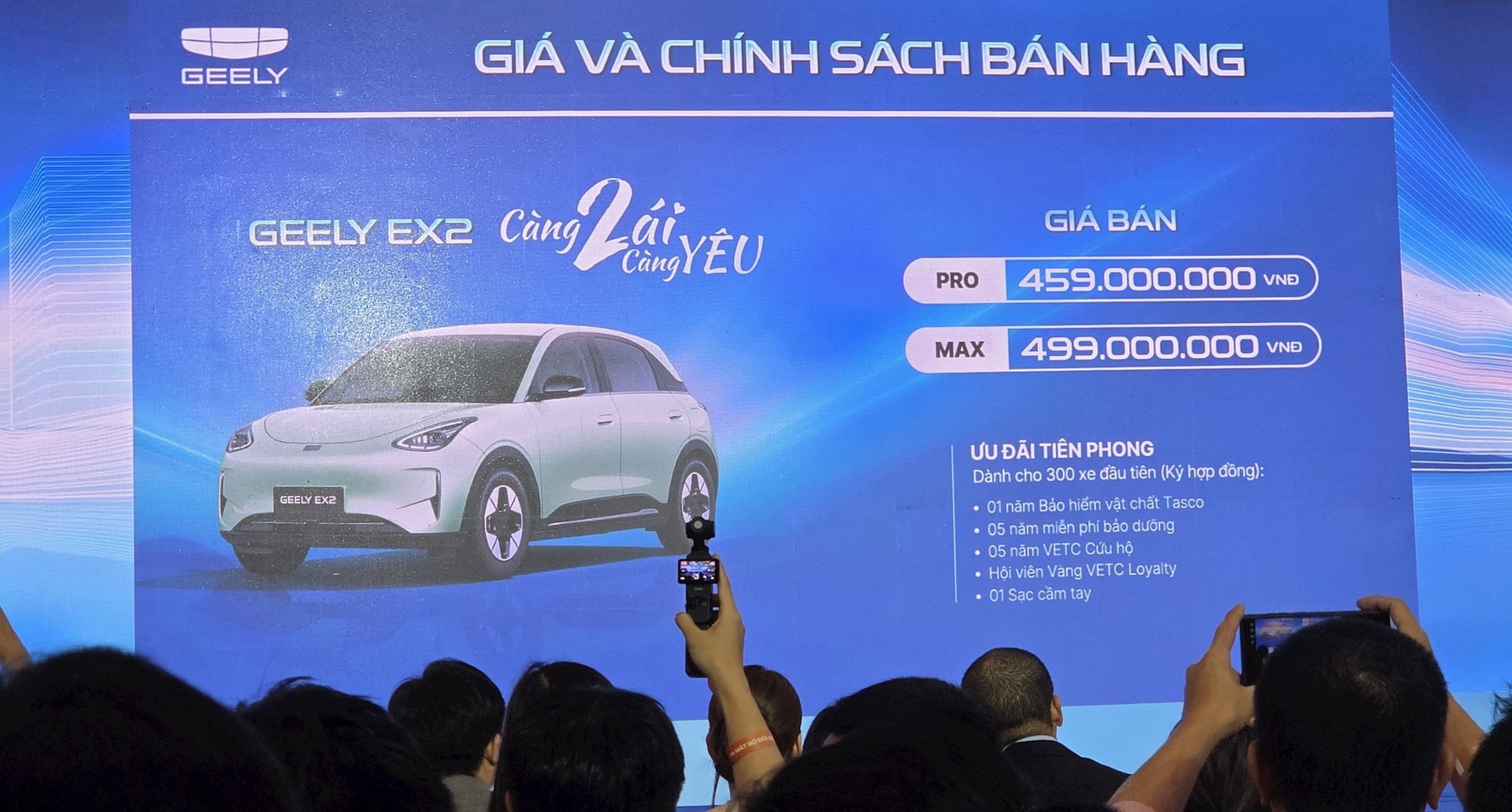 Geely EX2 chính thức chốt giá tại Việt Nam: chỉ từ 459 triệu đồng, đi Hà Nội - Hà Tĩnh trong 1 lần sạc - Ảnh 1