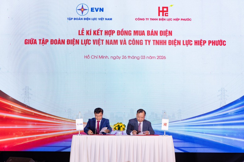 EVN ký hợp đồng mua bán điện cho dự án Nhà máy điện LNG Hiệp Phước - Ảnh 1