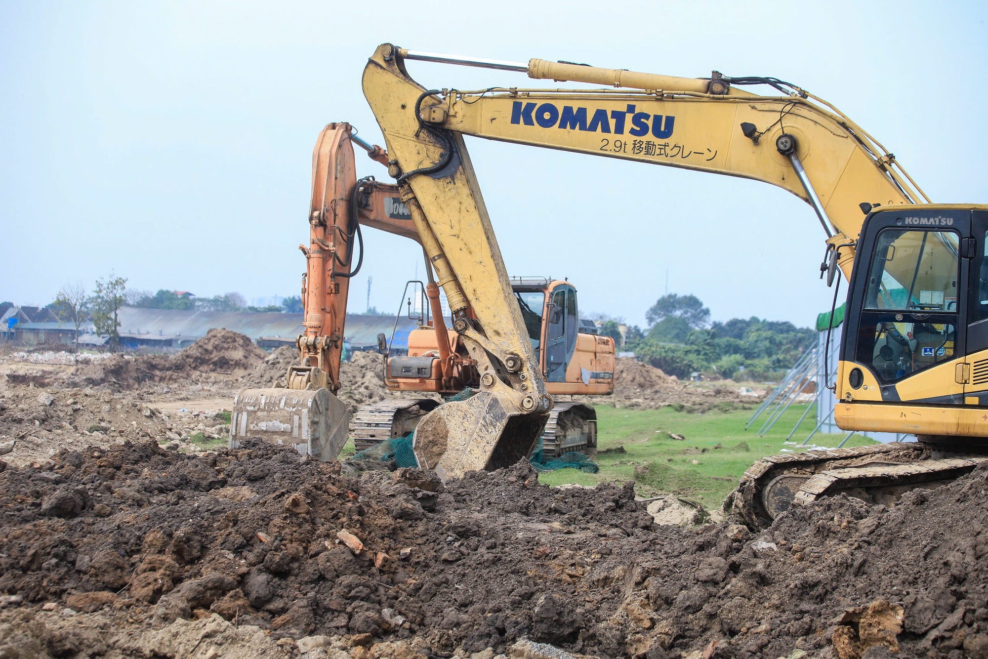 Bên trong đại công trường thi công hồ điều hoà rộng hơn 36 ha - Ảnh 7