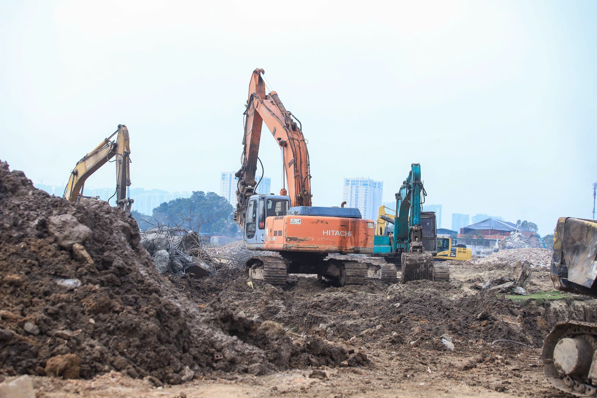 Bên trong đại công trường thi công hồ điều hoà rộng hơn 36 ha - Ảnh 8