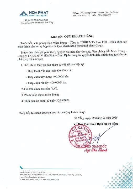 Hòa Phát, Việt Ý, Việt Đức,... lại đồng loạt điều chỉnh giá thép, tăng mạnh nhất từ đầu năm - Ảnh 2