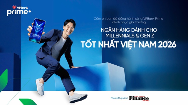 VPBank Prime lần thứ 2 liên tiếp được vinh danh “Ngân hàng dành cho Millennials & GenZ tốt nhất Việt Nam 2026” - Ảnh 1