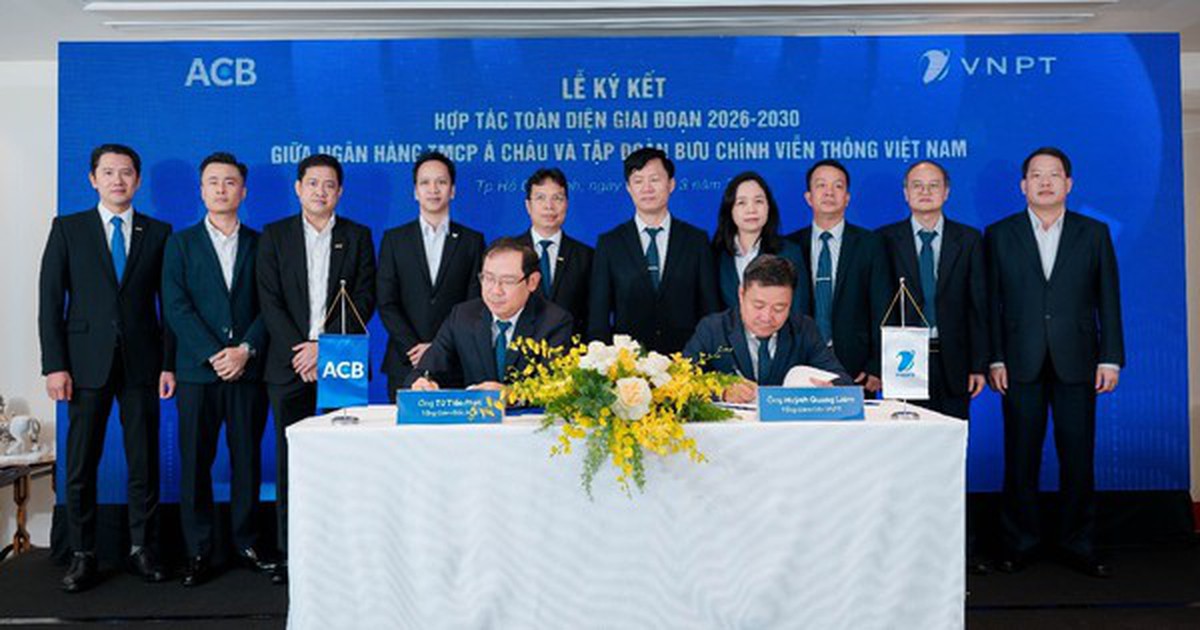 ACB và VNPT hợp tác toàn diện, mở rộng hệ sinh thái tài chính – công nghệ, thúc đẩy chuyển đổi số