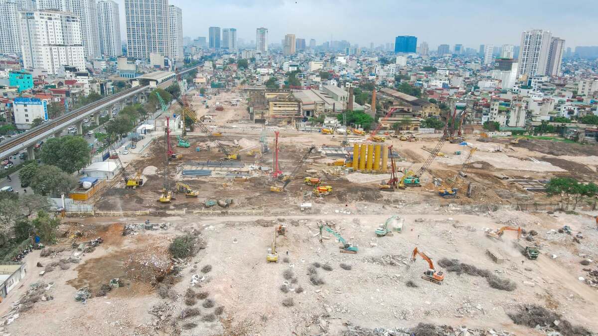 'Thủ phủ công nghiệp' một thời nhường chỗ đại công trường trên đất vàng Thủ đô