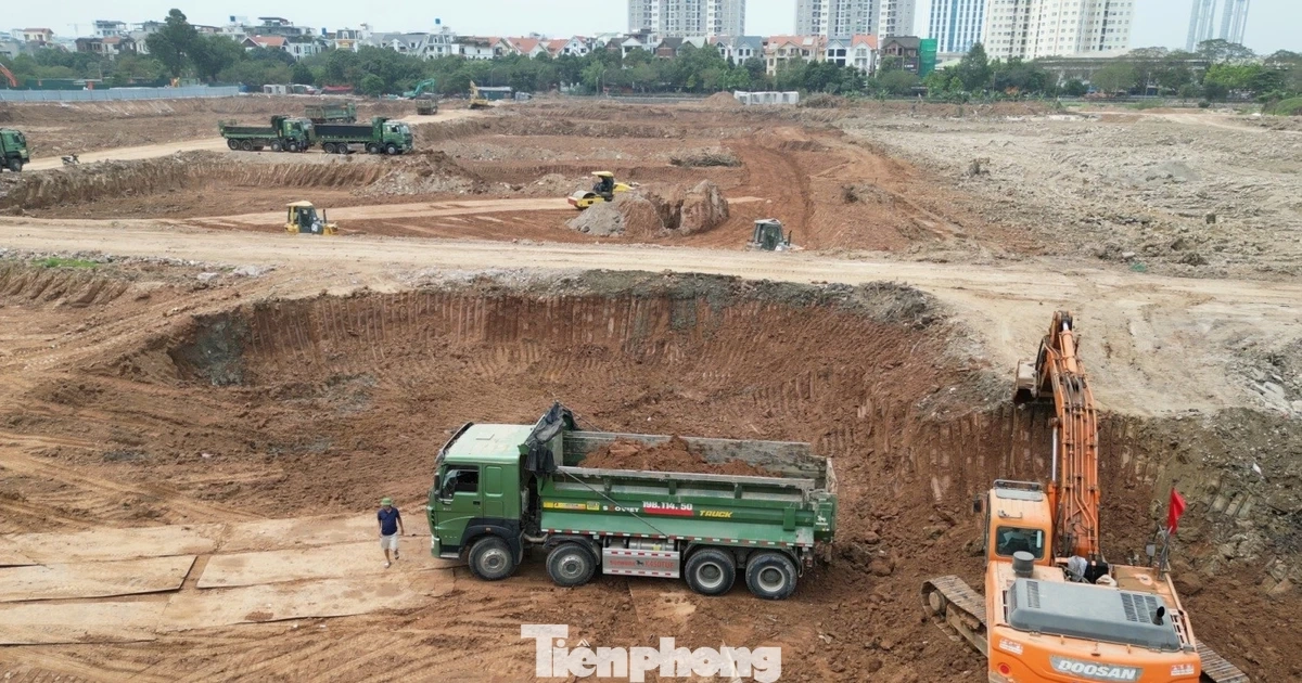 Tận thấy công trình hồ chống ngập rộng 12 ha ở Hà Nội